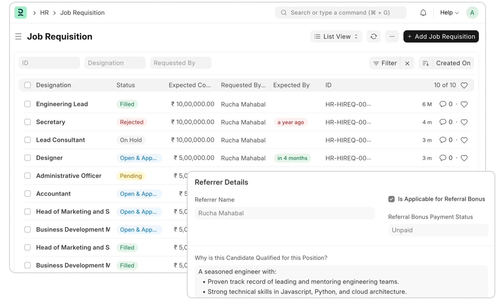 Recruitment & Onboarding