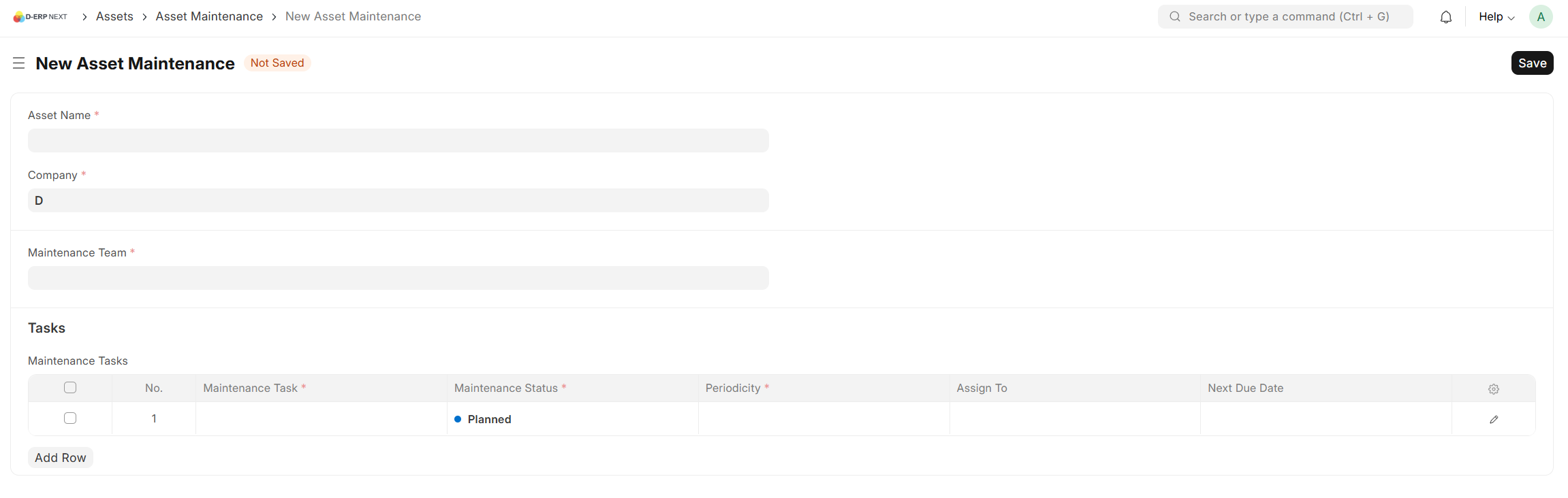 Asset Maintenance & Repair